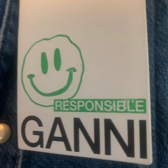 GANNI NEW Denim mini dress size 2 - Picture 8 of 10